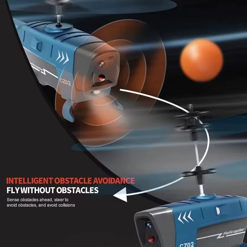 SkyGuardian CZ02 2.5-Channel Obstacle-Avoidance RC Helicopter Drone