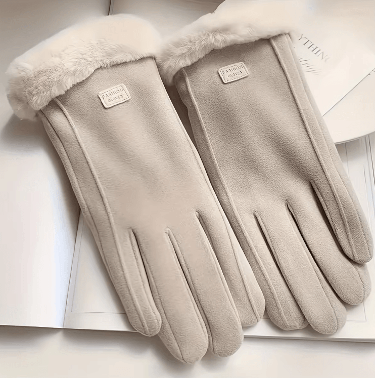 CozyTouch Plush Lined Winter Touchscreen Gloves – Soft Thermal Warmth in Style