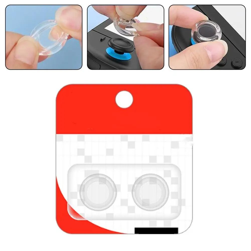 Transparent Thumb Grip Caps – Nintendo Switch 2 Protective Joystick Covers – High-Yield Gaming Interaction Hub