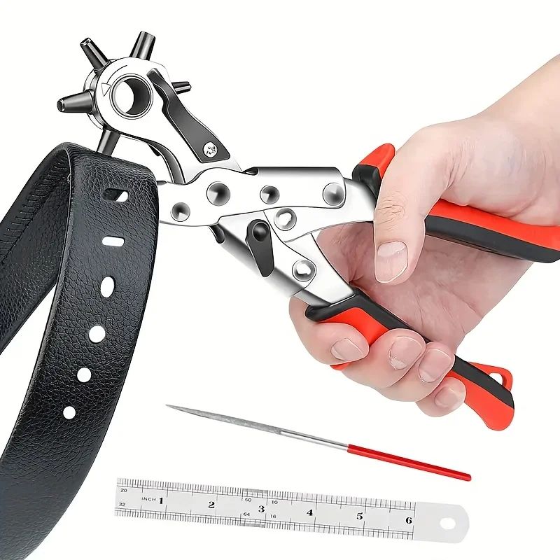 Multifunctional Leather Hole Punch Tool