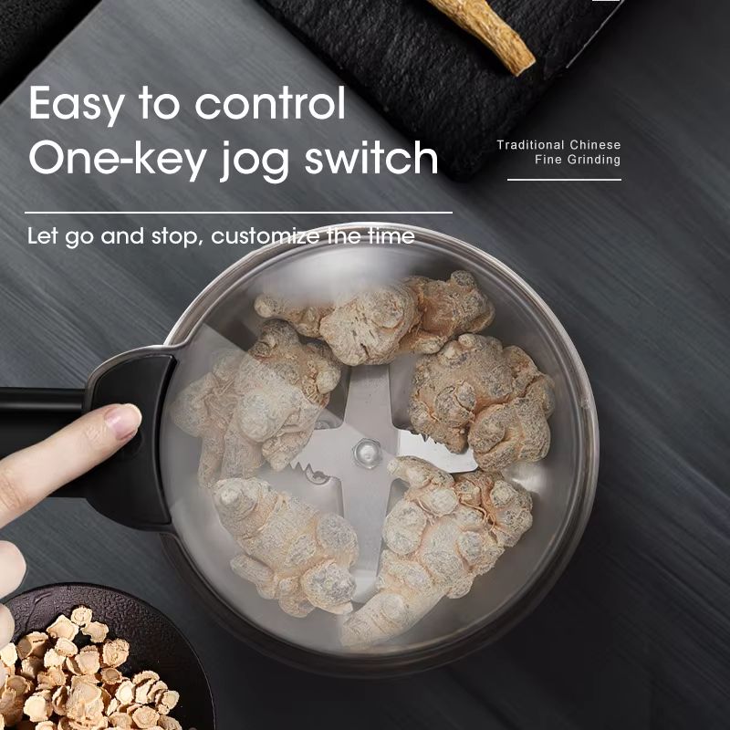 400W Electric Coffee Grinder Multifunctional Stainless Steel Spice and Grain Grinder
