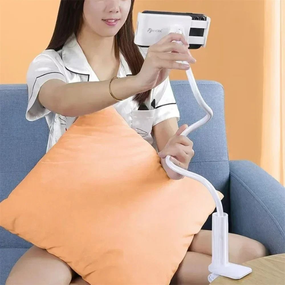 Lazy Gooseneck Long Arm Phone Holder – 360° Flexible Bedside & Desktop Mount