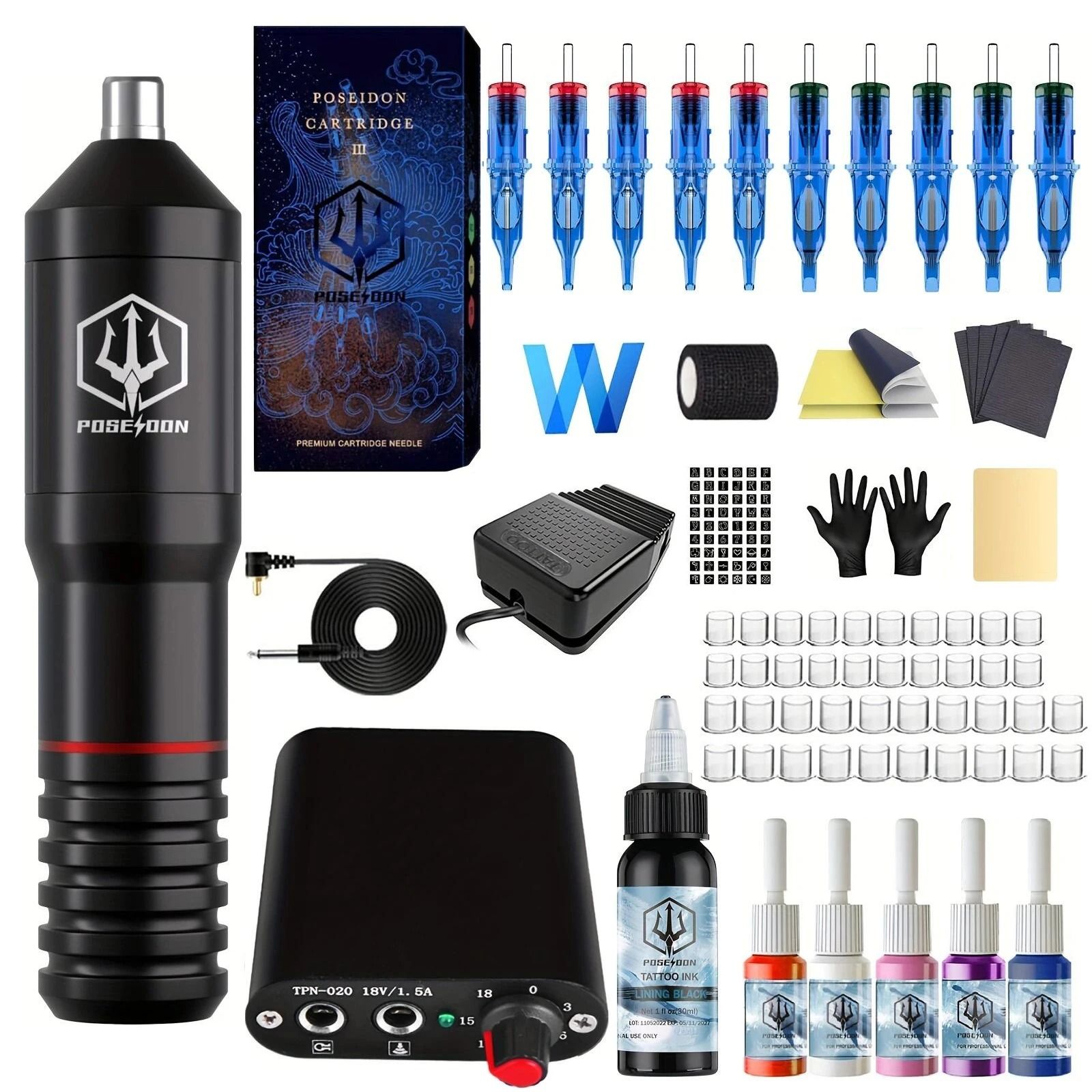Professional Tattoo Pen Kit Permanent Makeup and Body Art