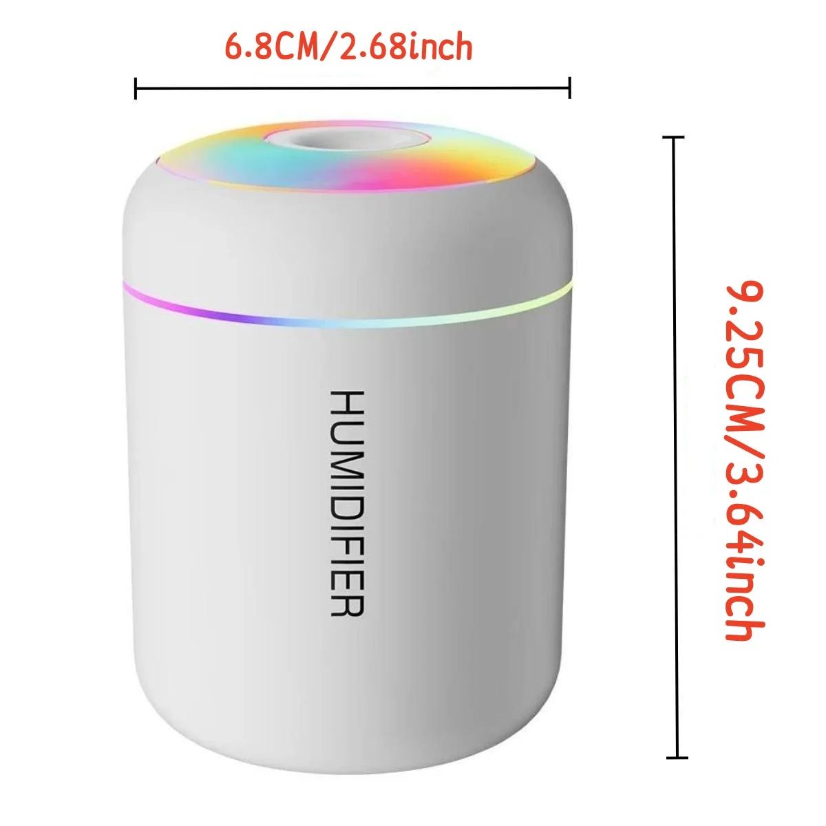 Mini USB Air Humidifier Aroma Diffuser with Light
