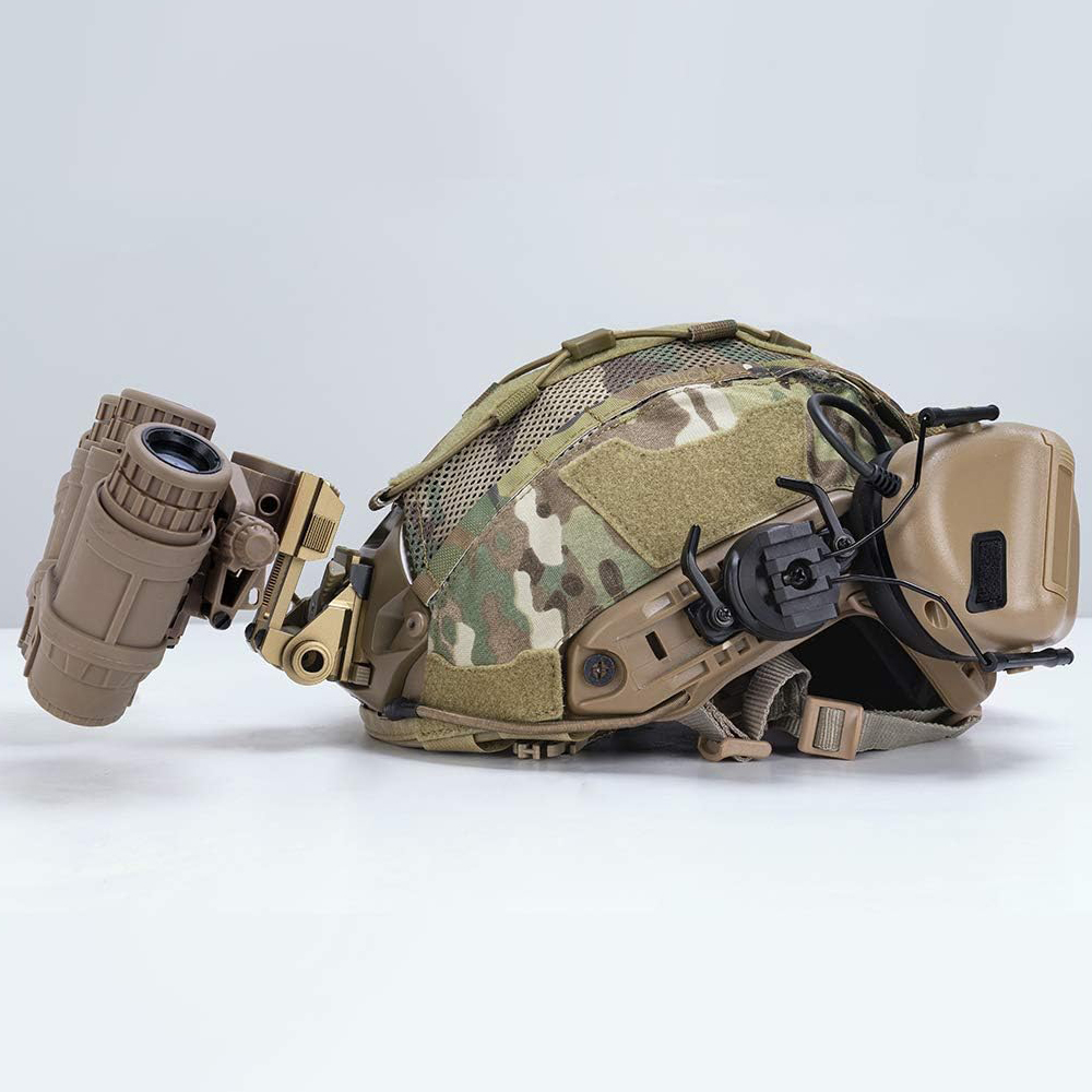 Tactical Helmet Cover for Airsoft & Paintball Camo Military Helmet Cover with Elastic Cord