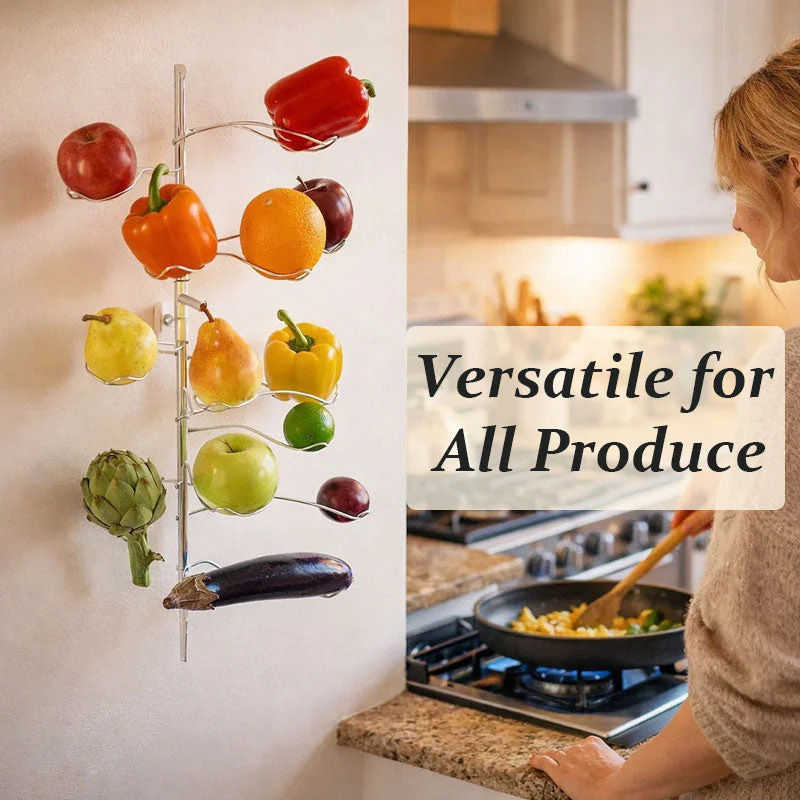 Display Fruit Display Stand, Fruit and Vegetable Wall Mount Rack, Creative Kitchen Utensil Household Item