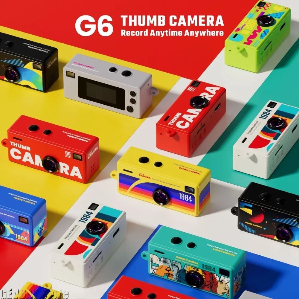 Retro 1984 Thumb Camera – Mini Keychain CCD Digital Camera – High-Yield Nostalgic Interaction Hub