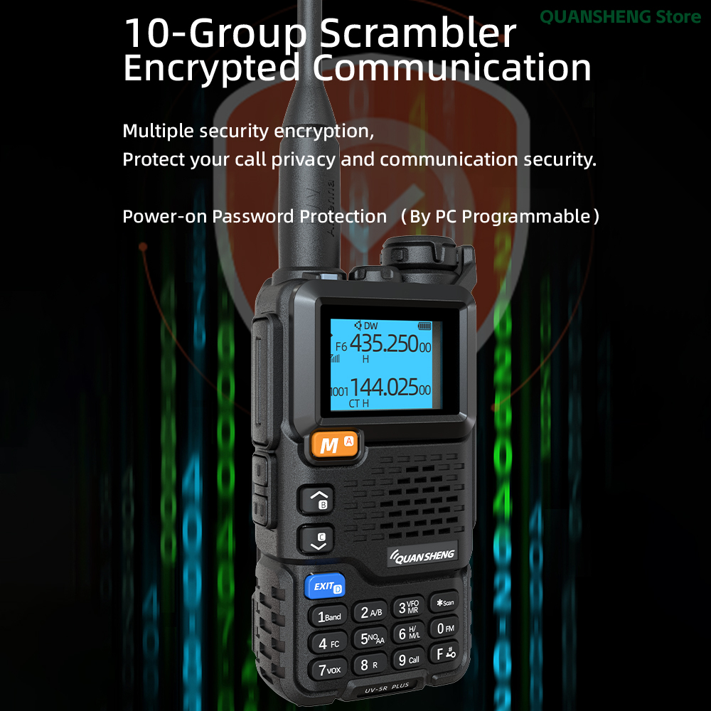 UV Plus Long-Range Two-Way Radio for Ham & Wireless Communication