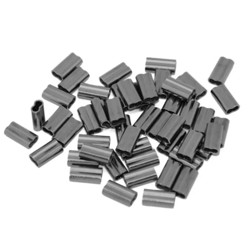 100PCS Fishing Double Barrel Crimp Sleeves Kit