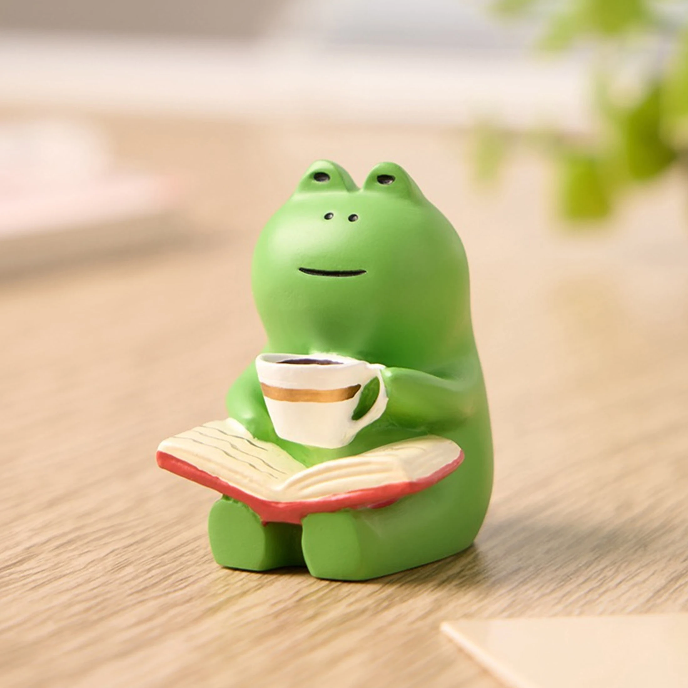 Cute Japanese Healing Rocker Chair, Small Office Decoration, Car Center Control Decoration