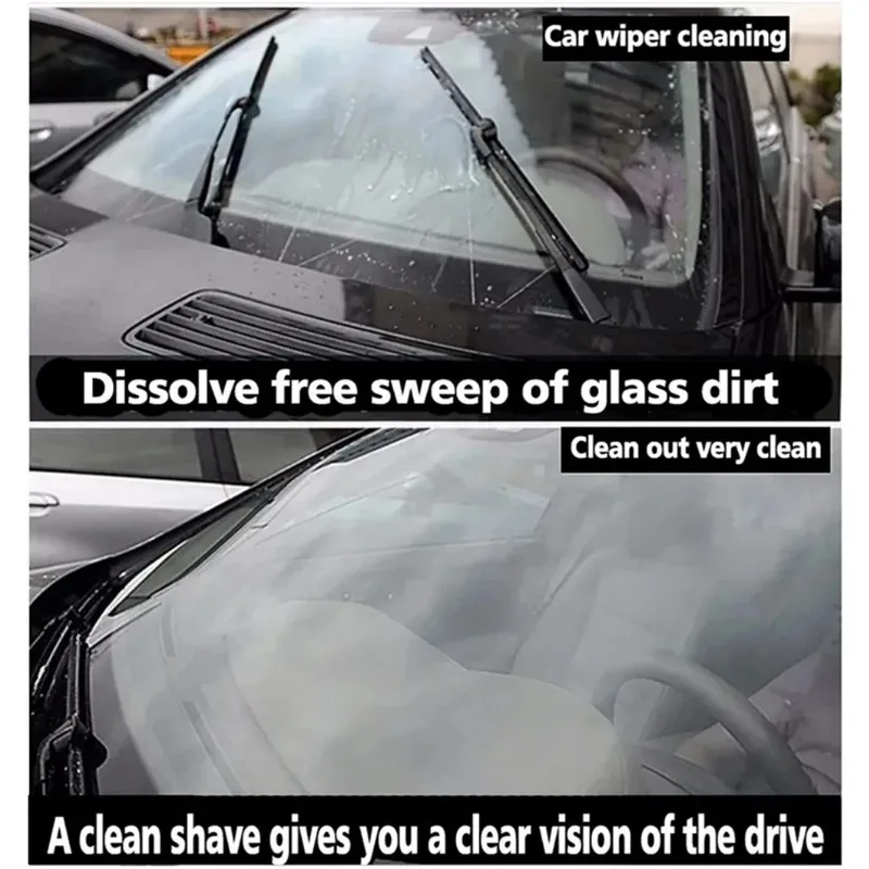 Car Effervescent Washer Fluid Tablets, Concentrated Windshield Glass Cleaner