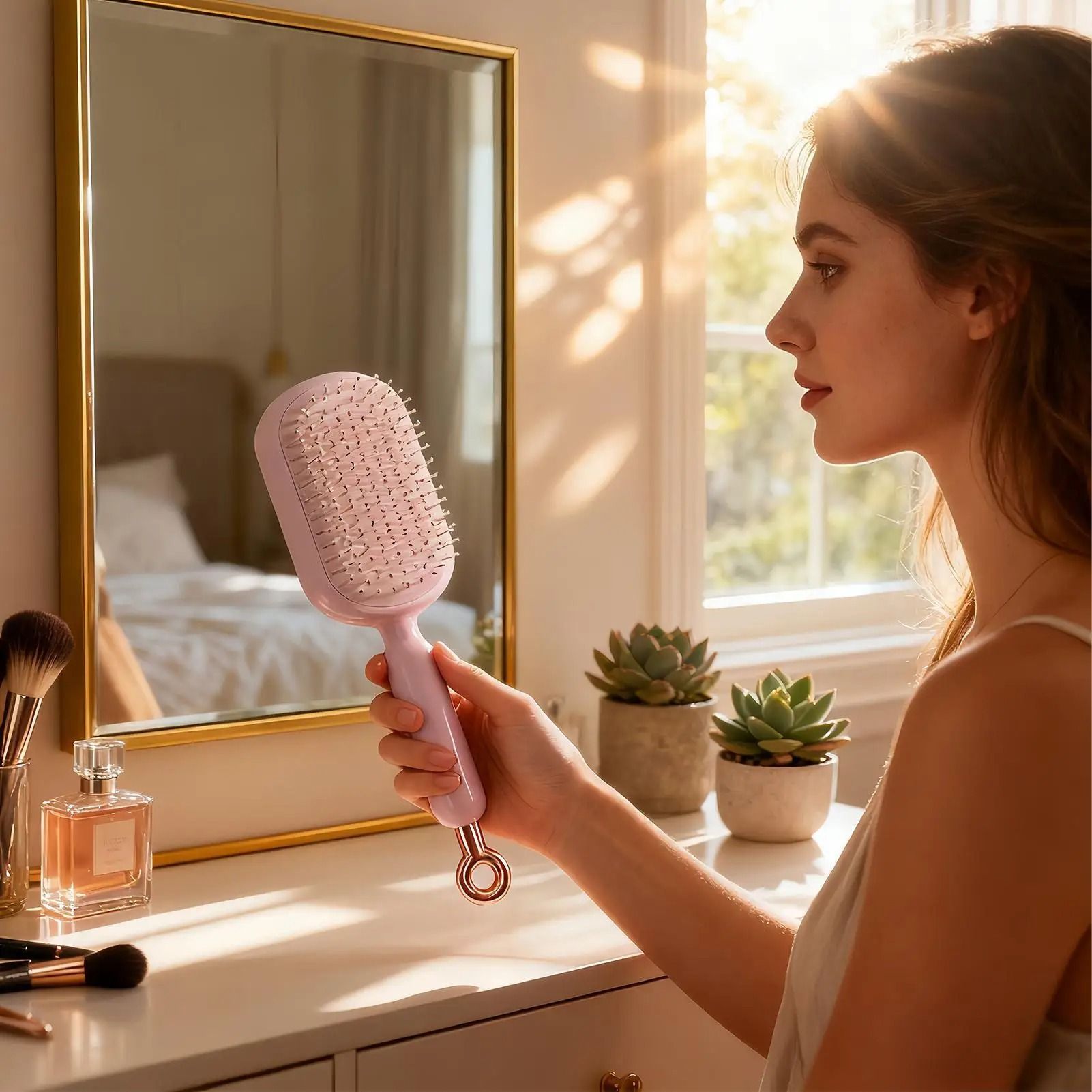 Retractable Scalp Massage Hairbrush