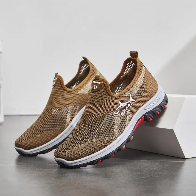 Mens Summer Mesh Sneakers Lightweight Breathable Casual Walking Shoes
