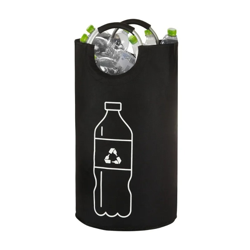 Foldable Laundry Storage Bag with Aluminum Handle  Portable laundry storage bag & Recycling Organizer