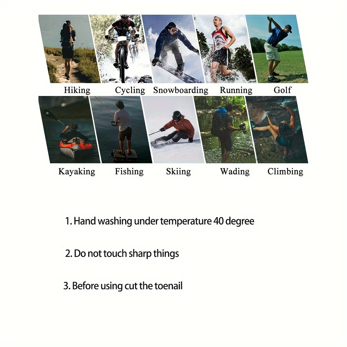 Breathable Waterproof Socks for Hiking Camping Winter Outdoor Wading Riding Snow Warm Thick Waterproof Socks Unisex