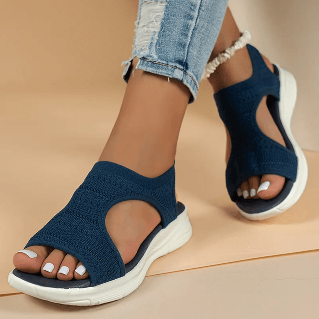 OceanBreeze Mesh Platform Wedge Sandals Women Light Casual Summer Shoes