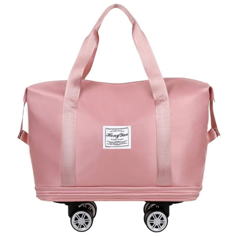 Universal Wheel Expandable Travel Bag with Large Capacity and Dry-Wet Separation