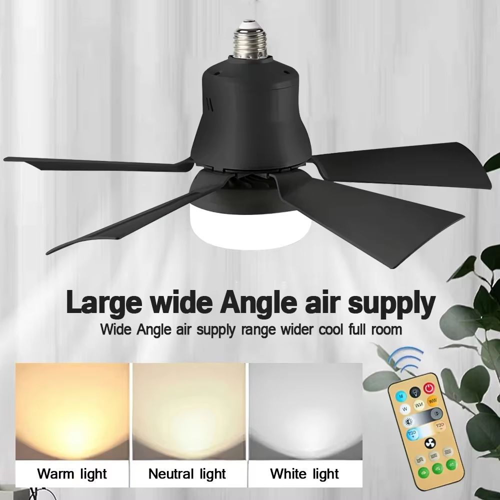 Smart Ceiling Fan Light with Remote Dimmable LED for Bedroom