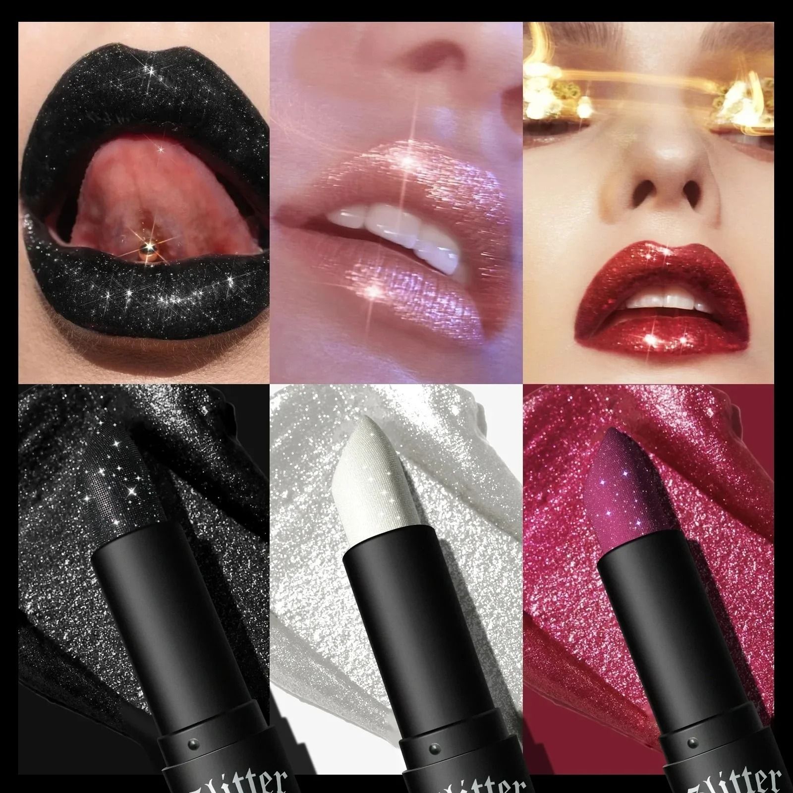 Diamond Shimmer Matte Glitter Lipstick