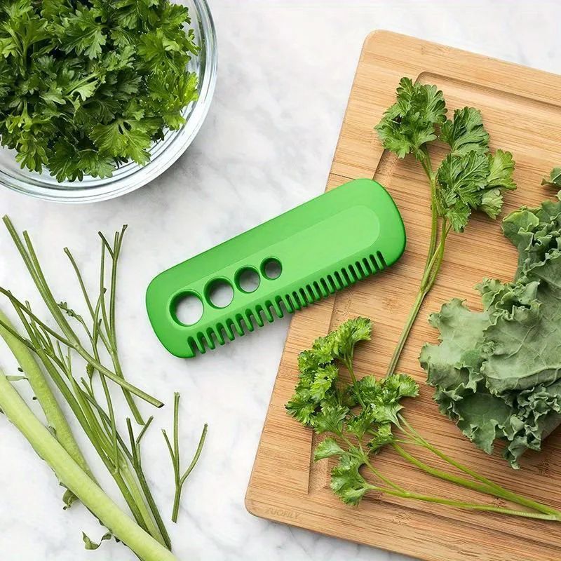 HerbEase Leaf Stripper & Cutter - herb leaf remover and Vegetable Prep Tool