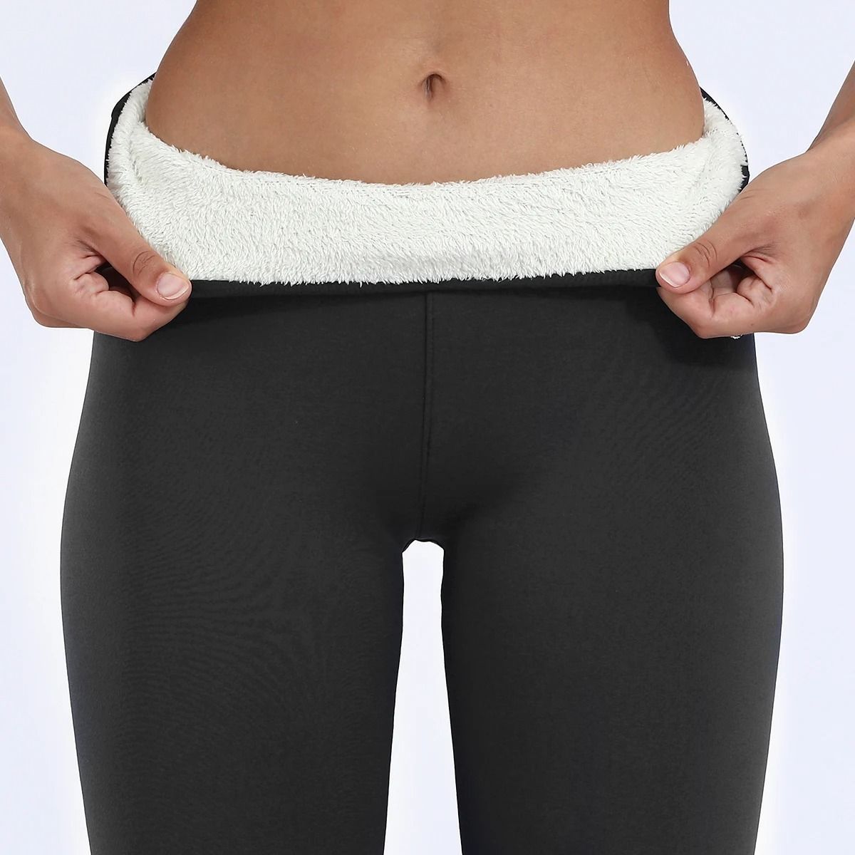 Cozy Womens Winter Fleece Leggings High Waist Velvet Lined Thermal Leggings
