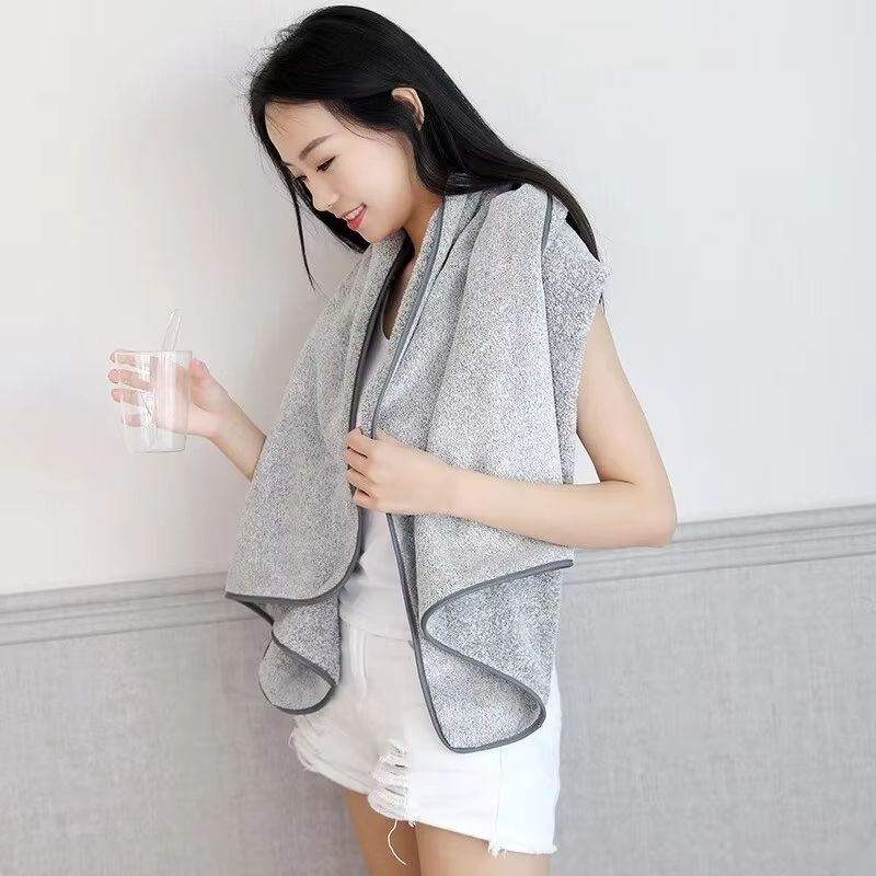 Thick Microfiber Body Bath Towel – Large Quick-Dry Spa and Gym Shower Towel