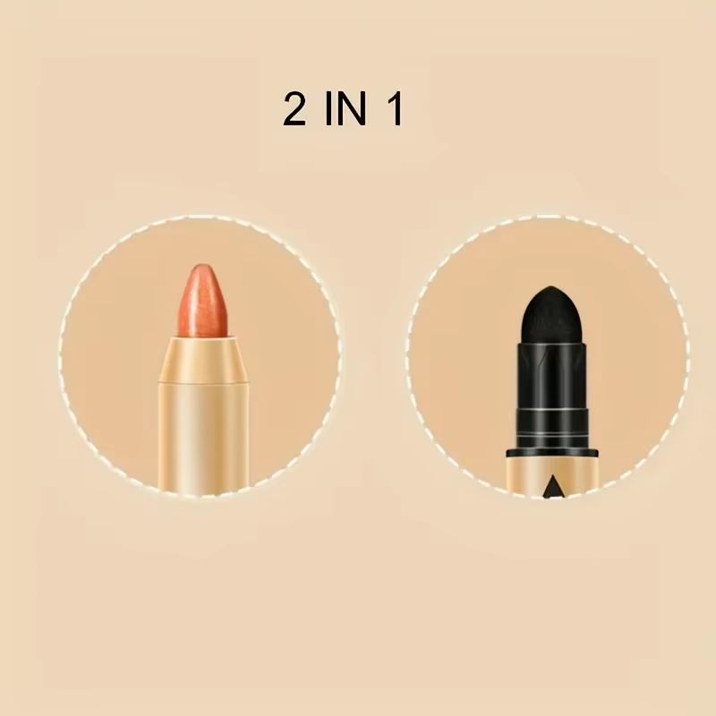 Double Head Metallic Eyeshadow Stick Diamond Shimmer Highlighter Pencil