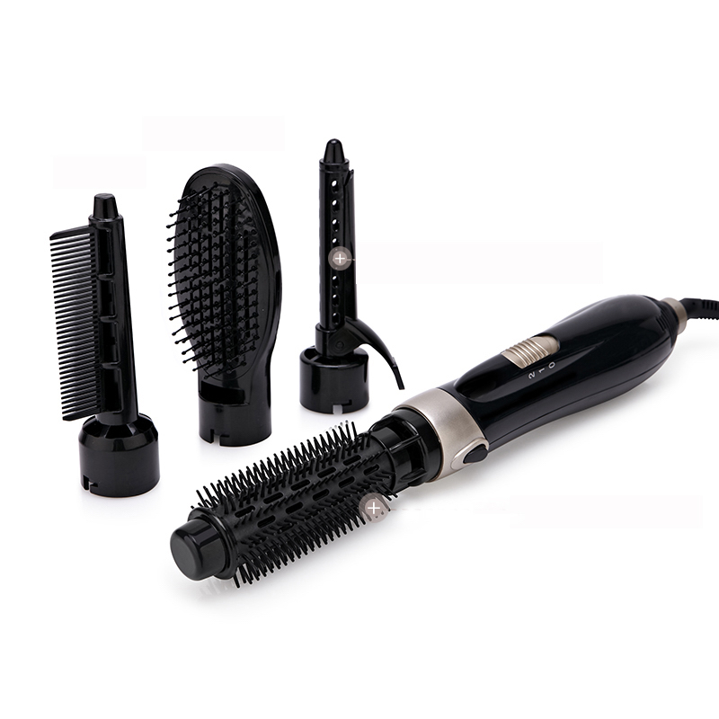 Hair Dryer Brush Electric, Hot Air Comb Multifunction Hair Curler, Straightener Curler Negative Ion Hair Dryer