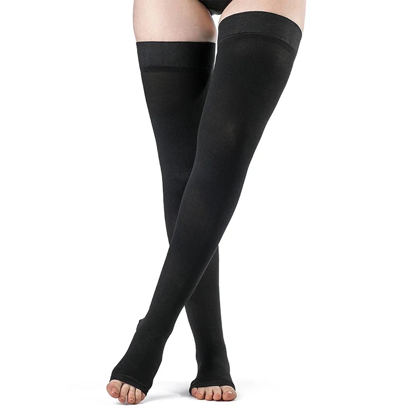 Medical Compression Socks Men Thigh High, Relief for Varicose Veins, Nurse Duty, Long Hiking, Air Trave