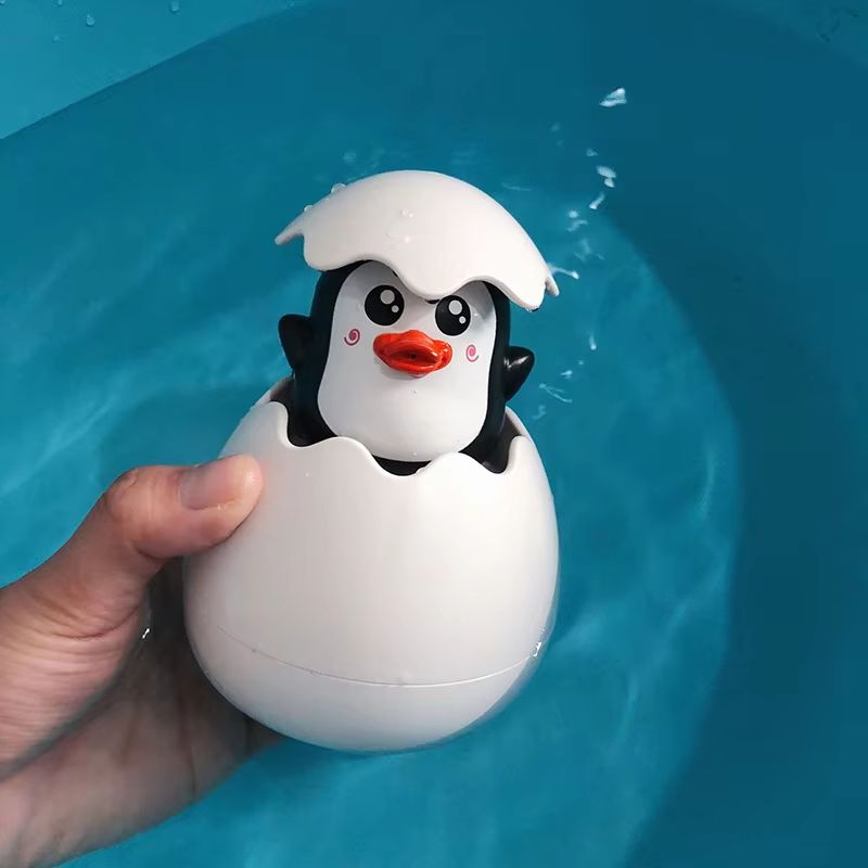 SprinklePals Duck And Penguin Egg Water Spray Baby Bath Toy