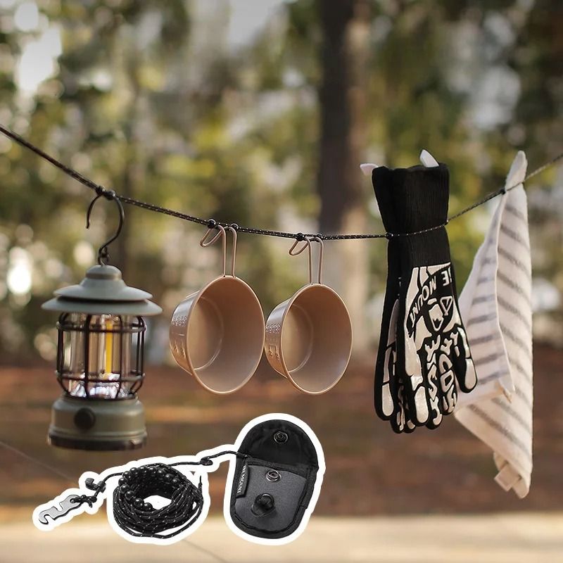 Heavy-Duty Stretch Camping Clothesline