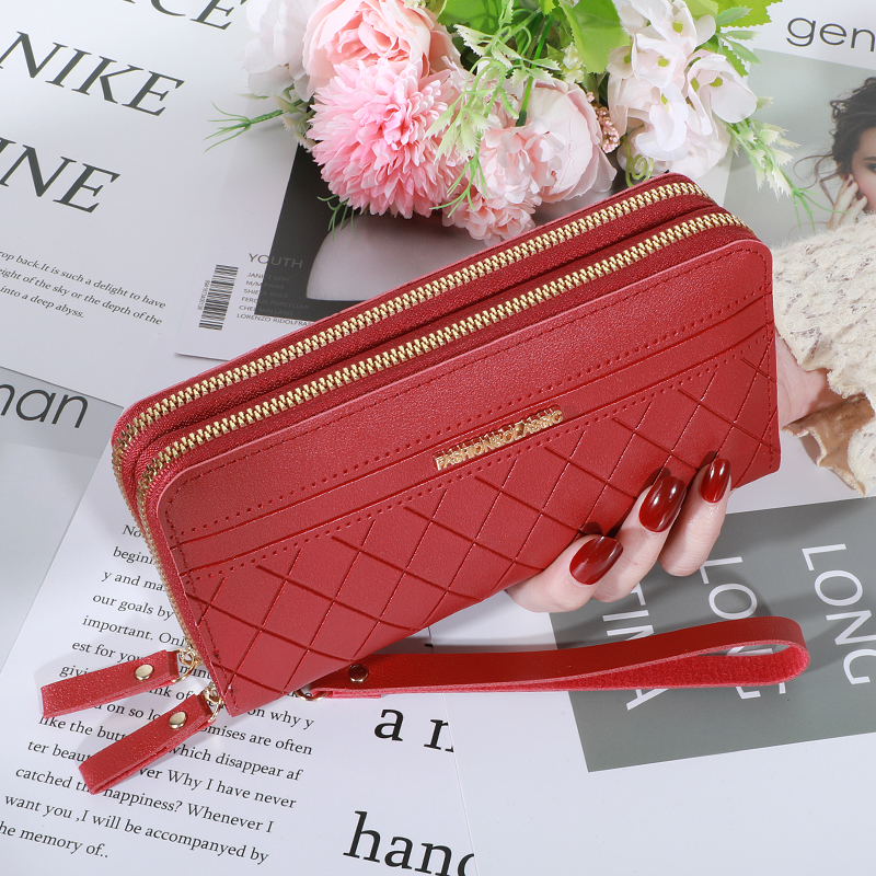 Luxury Women's Wallet, Double Zipper Clutch, PU Leather, Tassel Coin Purse, Card Holder, Money Phone Bag