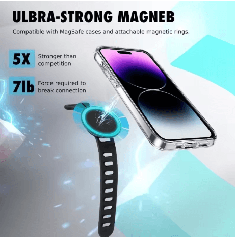2024 Magnetic Wrist Phone Holder Dual Side Strong Grip Universal Phone Mount