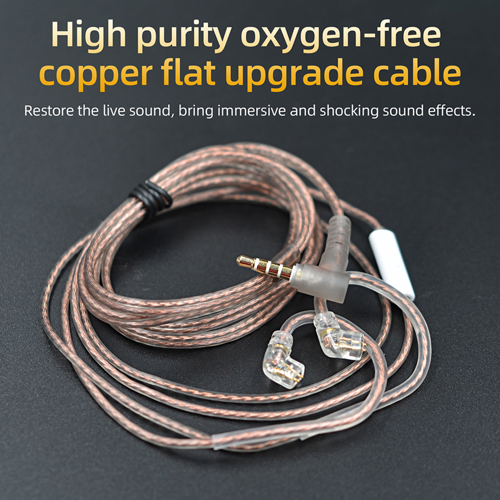 High-Purity Copper Twisted Earphone Cable, Upgrade Cable Headset Wire for KZ/CCA ZST ZSN Pro ZSR