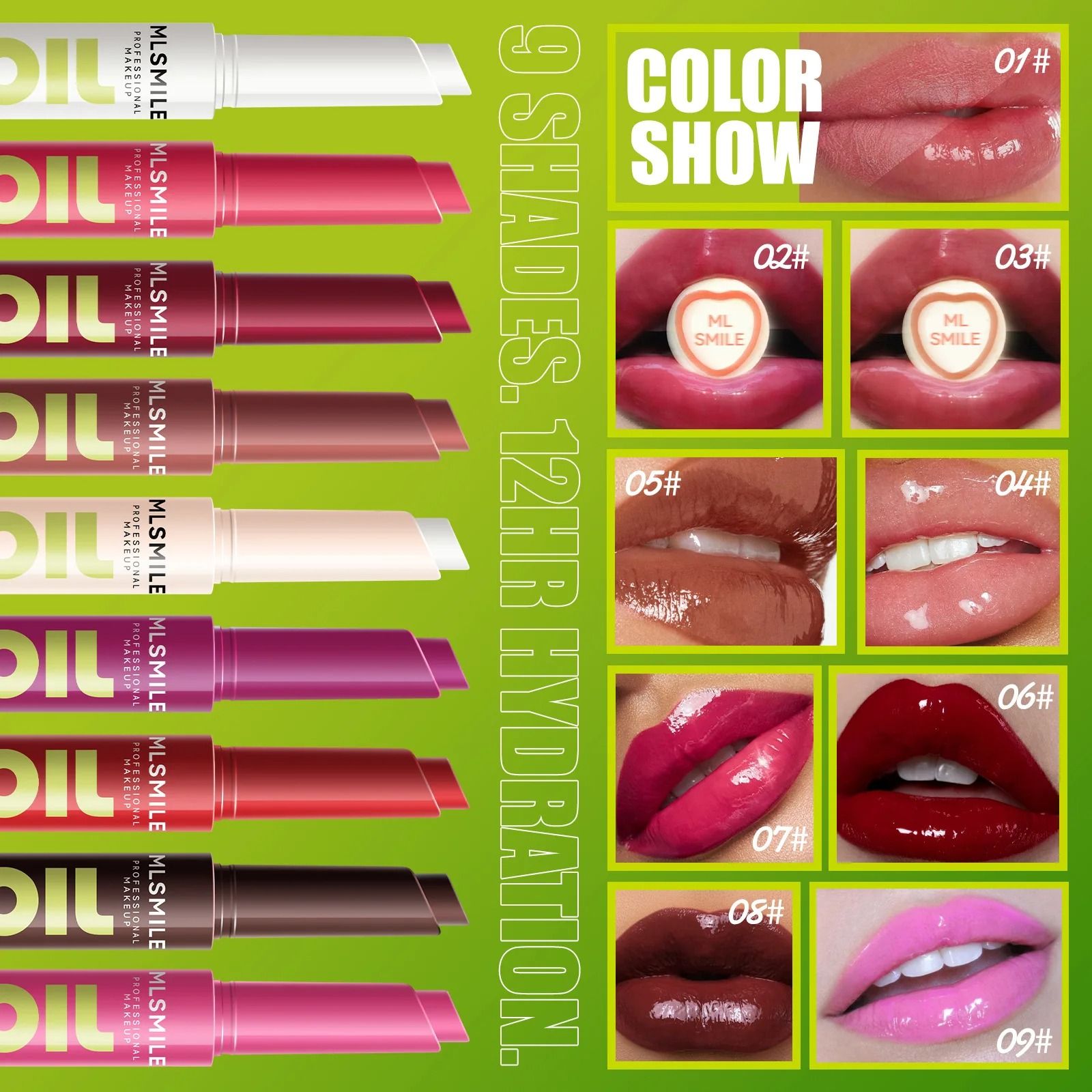 Silky Click Lip Care Hydrating Solid Lip Gloss with Mirror Shine