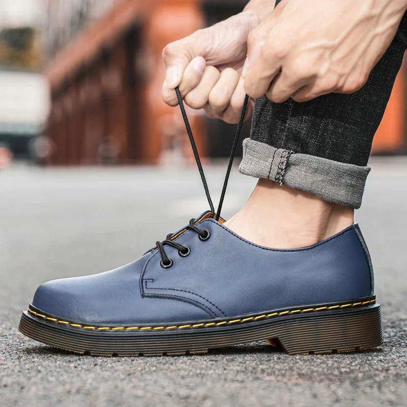 Casual Shoes for Men, Genuine Leather Unisex Loafers, Breathable Flat Driving Shoes, Outdoor Non-slip Loafers