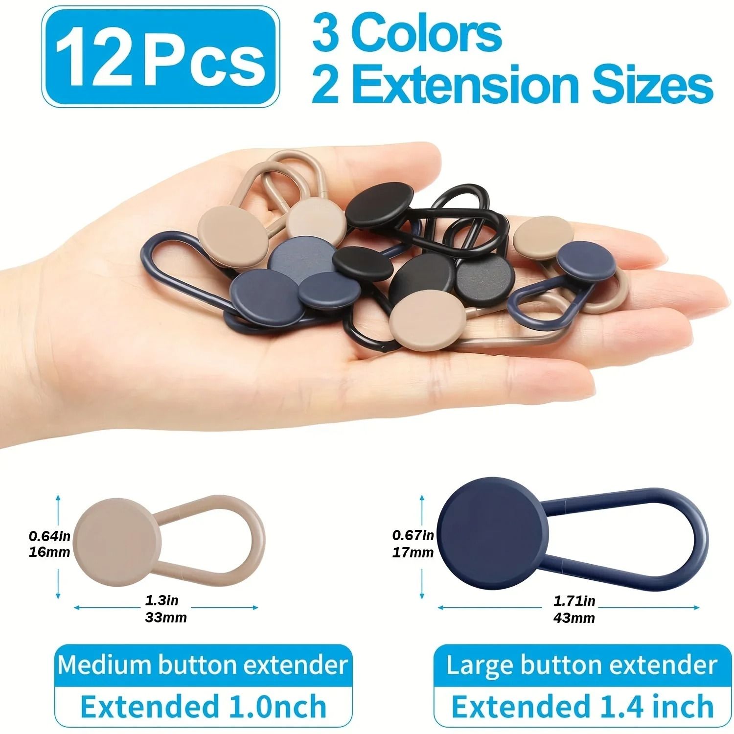 Adjustable Waistband Extender Set