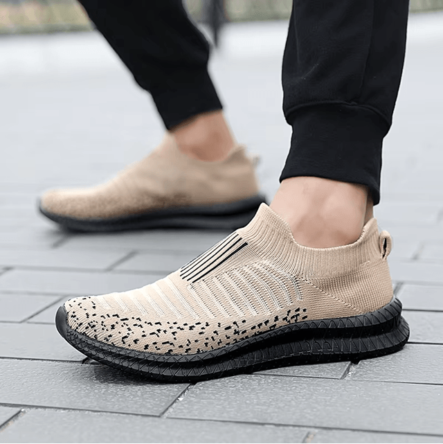 Breathable Mens Casual Shoes Lightweight Slip On Walking Sneakers