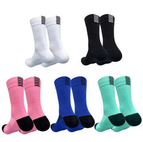 Jing Professional Cycling Socks Quick Drying Tube Sports Socks for Men and Women