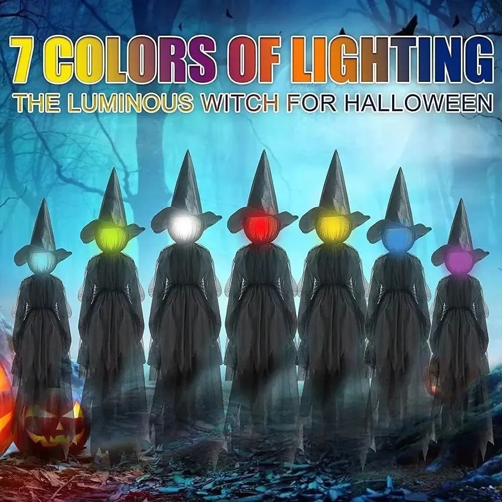 Voice Control Light Up Halloween Witch