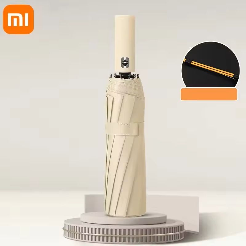24-Bone Automatic Umbrella – Durable, Windproof & UV-Protective Compact Canopy