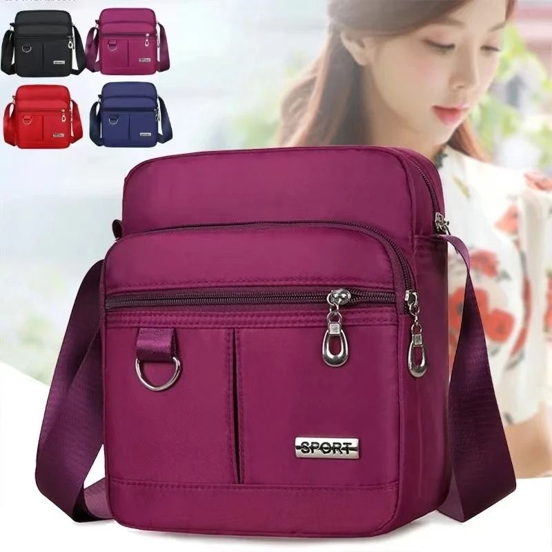 Multifunctional Waterproof Nylon Messenger Crossbody Bag