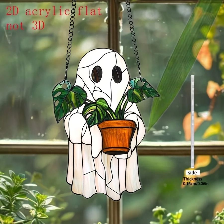 Gothic Halloween Haunted House Window Decoration