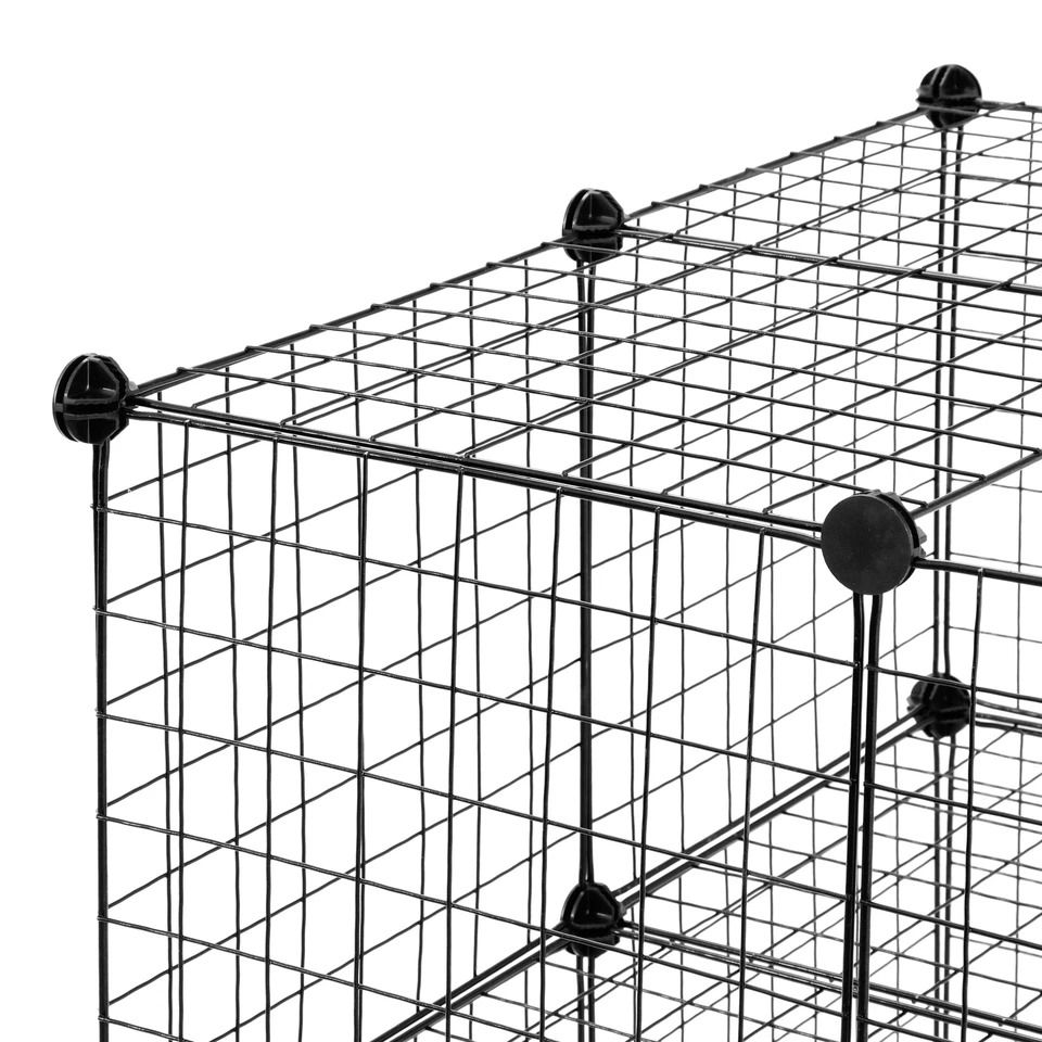 Portable Pet Playpen DIY Metal Fence Small Animal Cage Puppy Playpen Indoor Outdoor