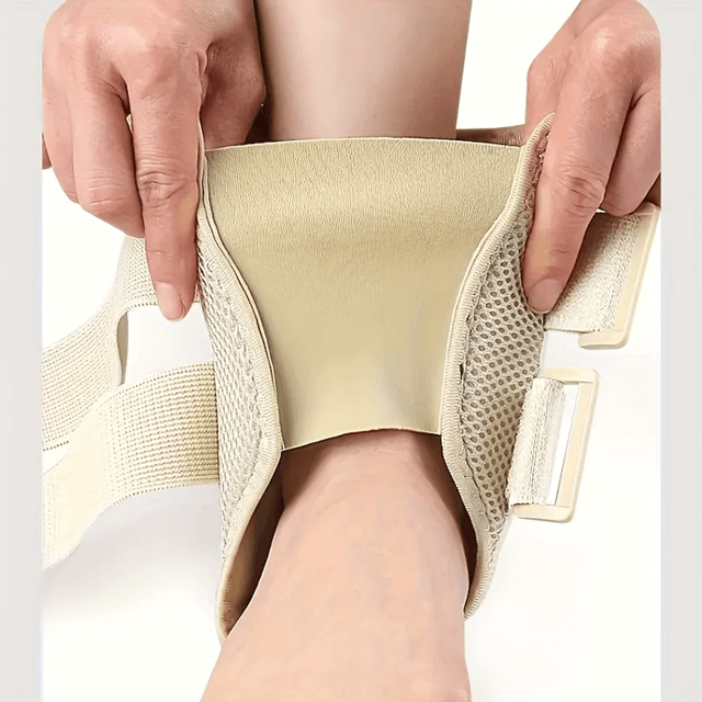 FlexGuard Adjustable Compression Ankle Brace – Elastic Support Sleeve for Sprain Prevention and Heel Protection