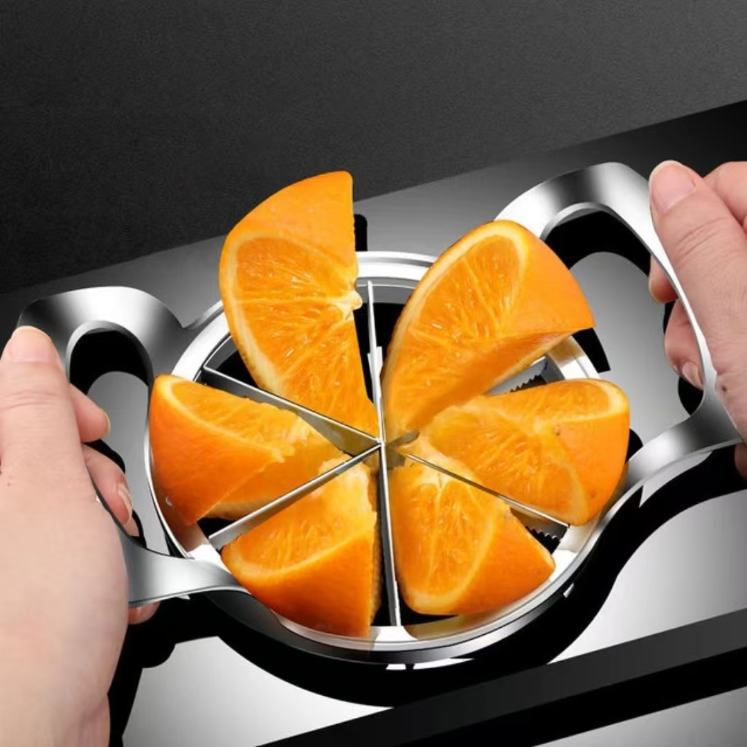 Kitchen Gadgets Stainless Steel Apple Cutter, Vegetable Fruit Slicer, Corer Divider with Comfort Handle, Essential Tools