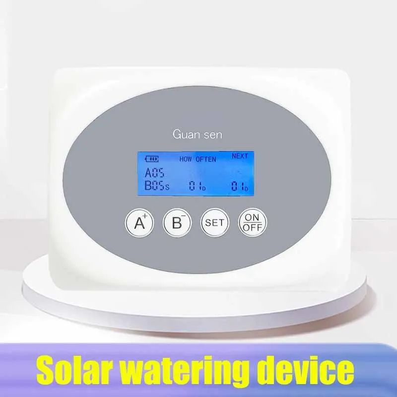 Solar Smart Drip Irrigation System with Dual Pump Automatic Watering Timer