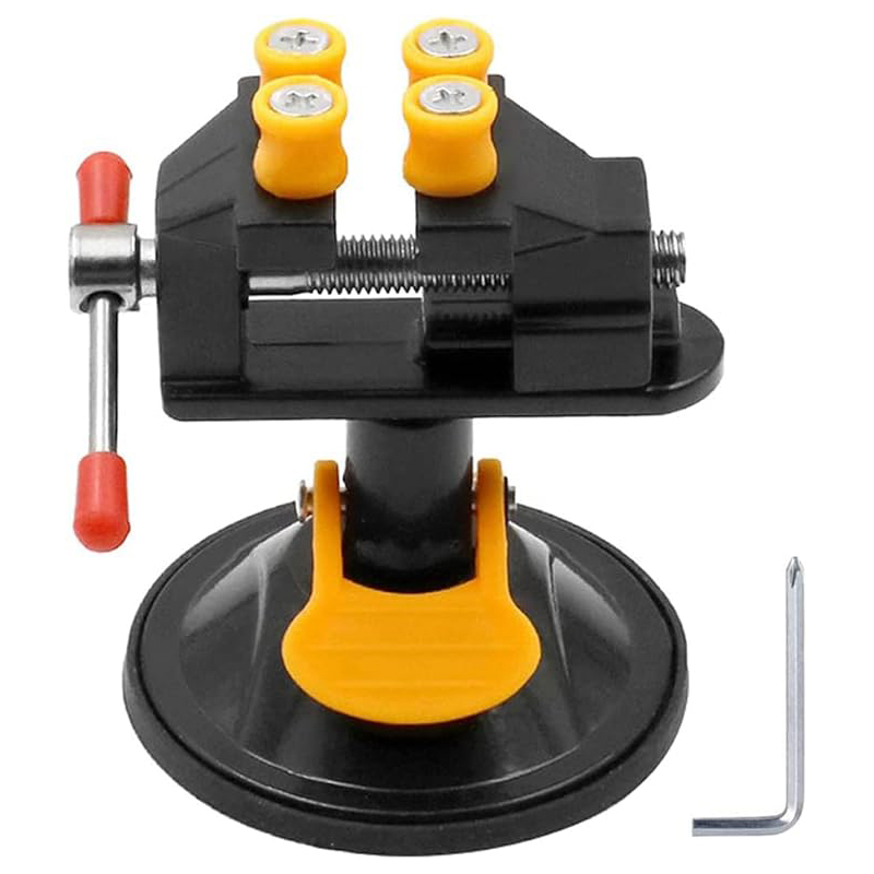 Rotatable Jewelry Vice Vise Stand Adjustable Mini Drill Press Bench Clamp for Engraving and More