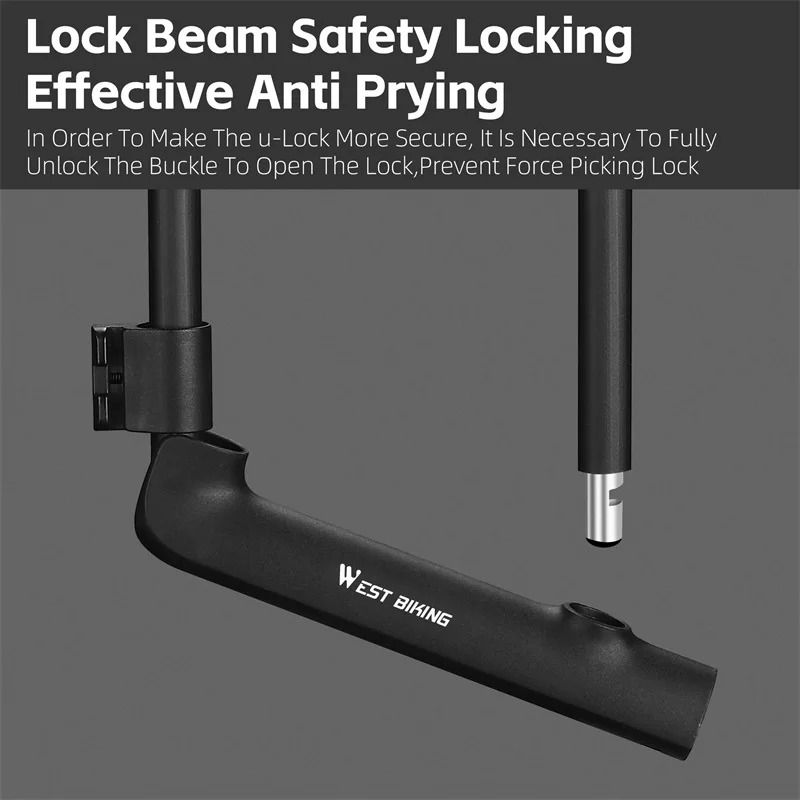 Heavy Duty U Lock with Cable and Bracket