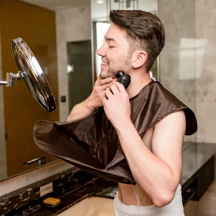Foldable Beard Shaving Apron Hair Catcher for Men